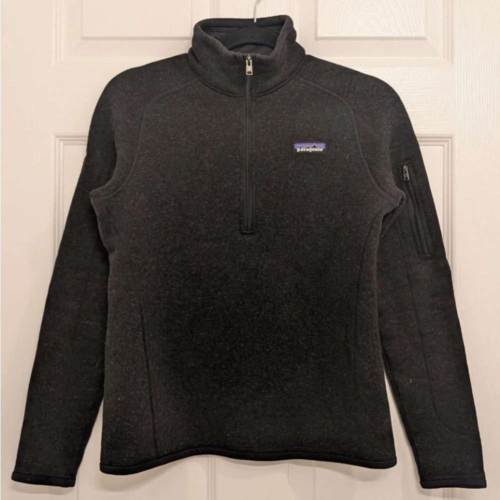 Patagonia Better Sweater 1/4-Zip Fleece size S *company or sport logo on back*